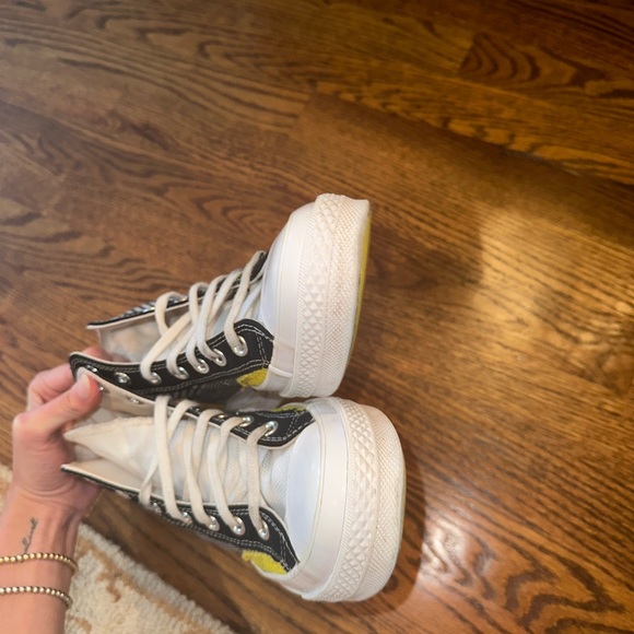 RARE Plaid Converse 70 hacked fashion high top sneakers - Picture 6 of 16